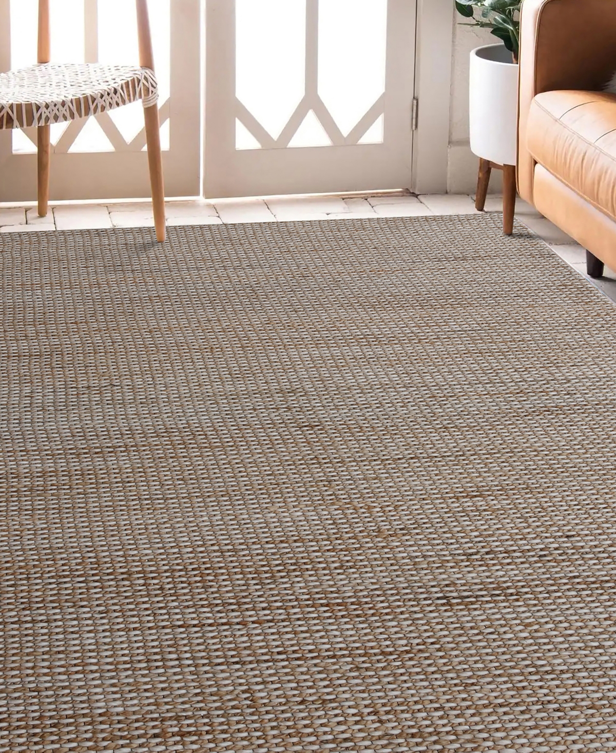 Lr Home Savannah Rondn-03421 2'x3' Area Rug In Beige