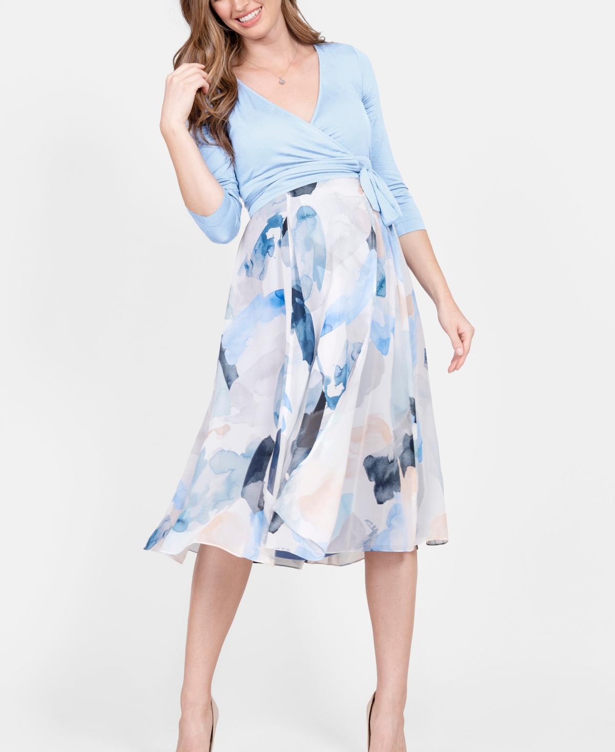 Seraphine Women's Maternity Nursing Wrap Dress