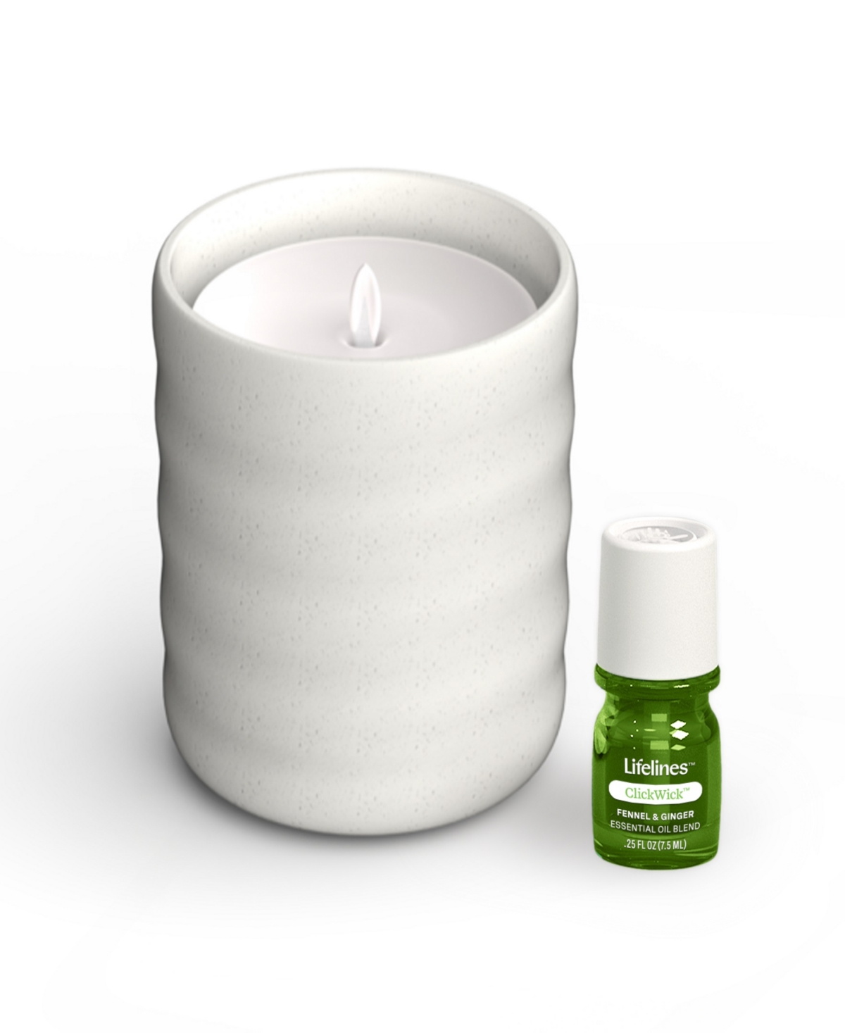 Lifelines Flameless Candle Diffuser In Bubble Cream