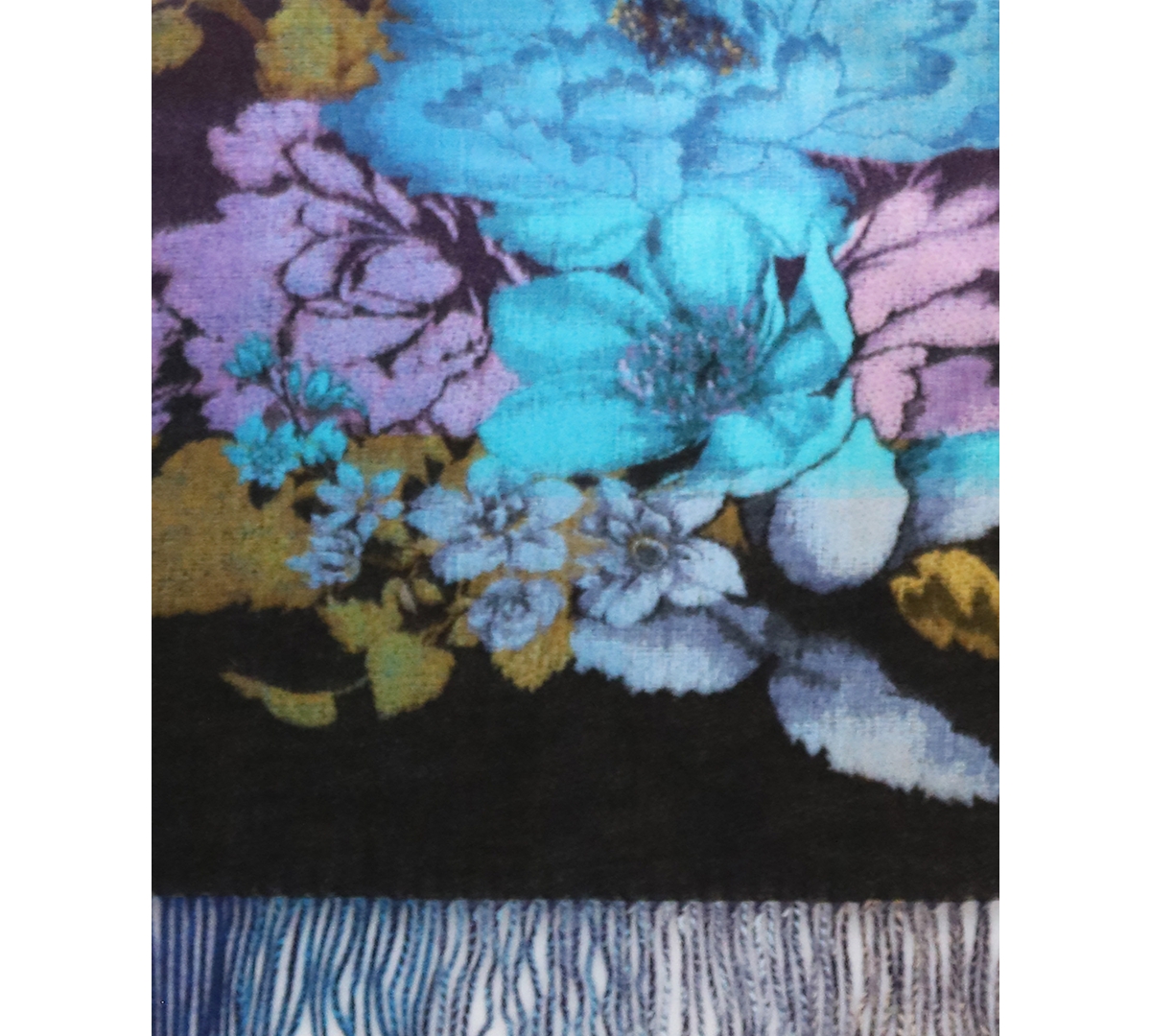 Fraas Women's Floral Fringe-Trim Scarf