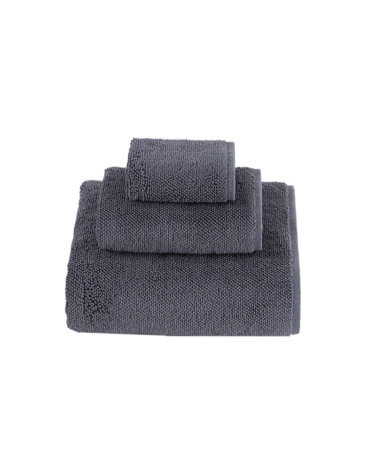 Talesma Lerins Turkish Cotton 3-pc. Bath Towel Set In Charcoal