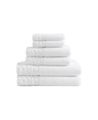 Laura Ashley Marilyn Cotton Terry 6 Piece Bath Towel Set - Macy's