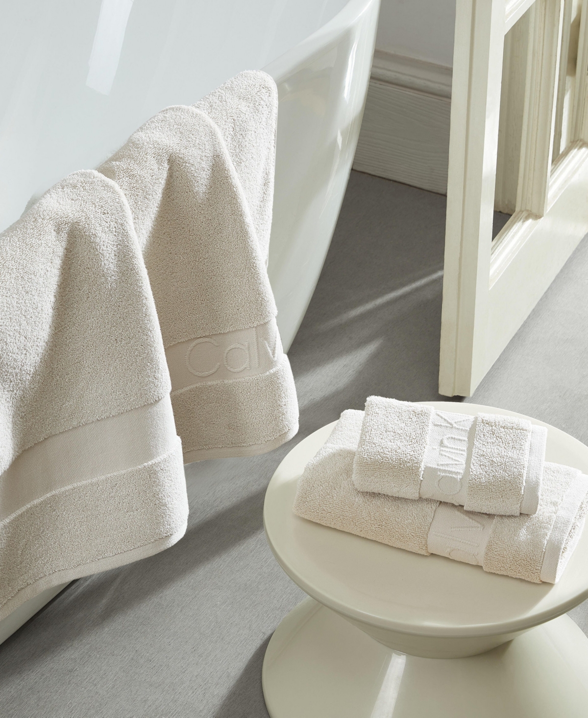 Calvin Klein Iconic Cotton Terry 3 Piece Bath Towel Set