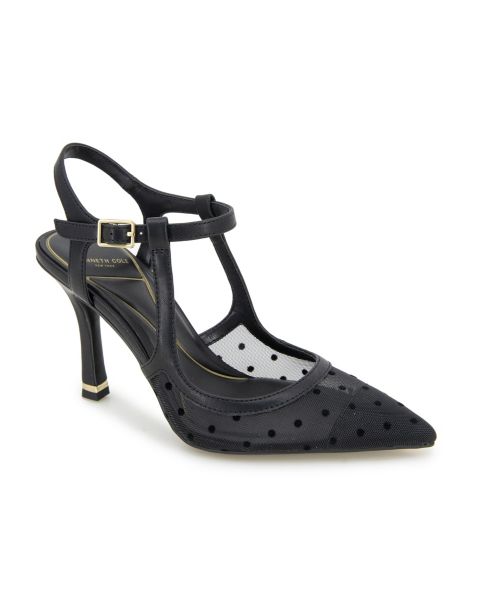 Женские туфли Kenneth Cole New York Romi Fab Ankle Slingback Pumps, цвет: Чёрный сетчатый