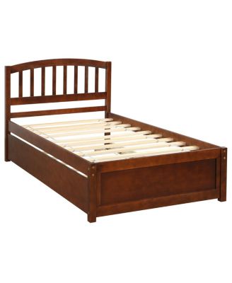 Streamdale Twin Size Platform Bed Wood Bed Frame With Trundle