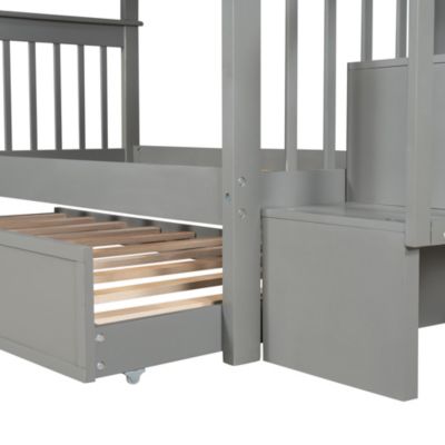 Streamdale Stairway Bunk Bed with Twin Trundle