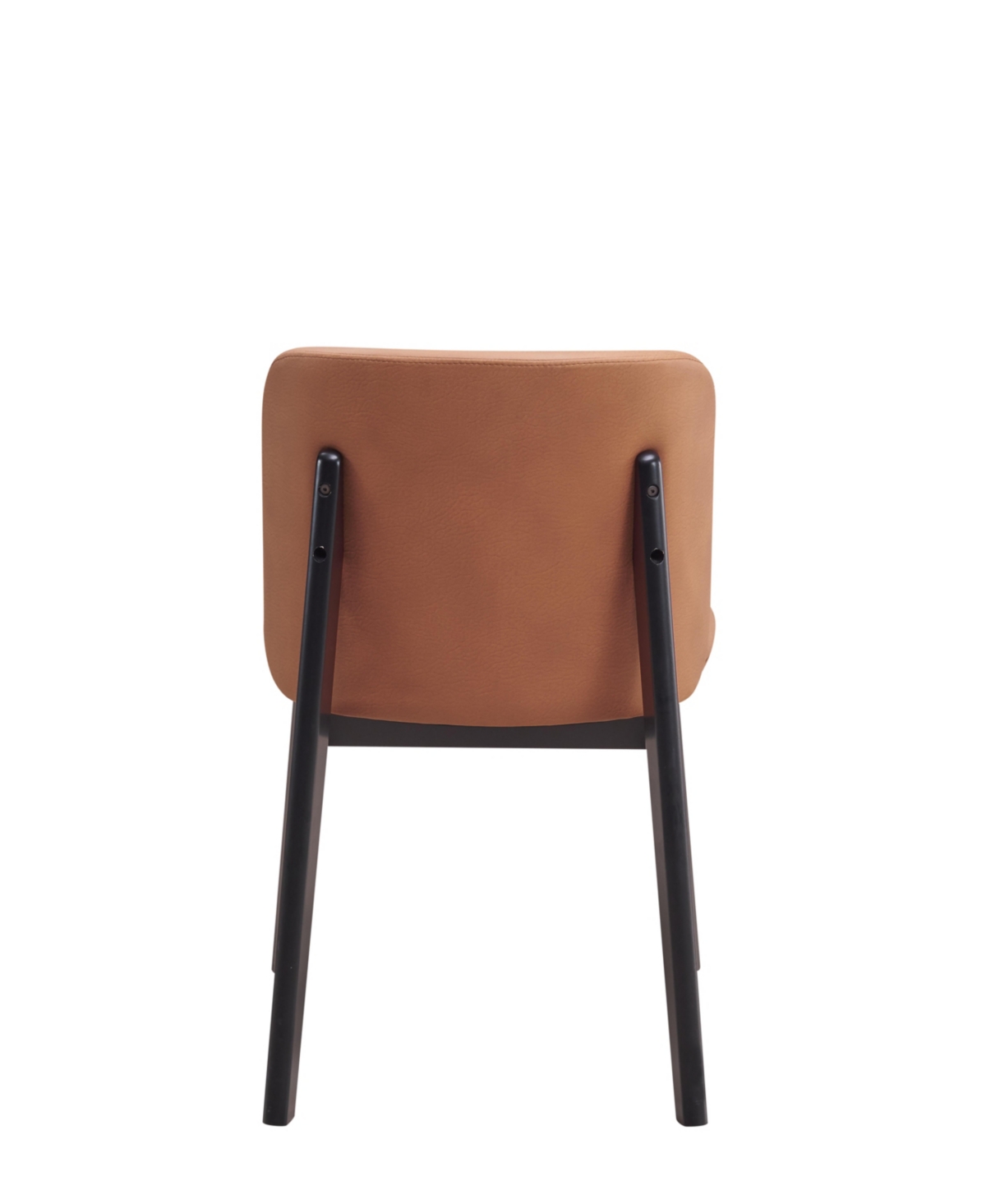Streamdale Furniture Eliora Side Chair (Set-2),Fabric & Black Finish - Camel