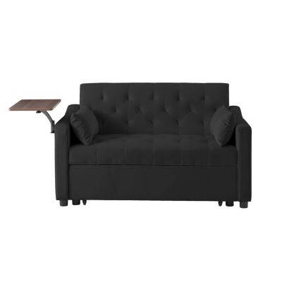 Velvet Sofa Bed with Adjustable Positions