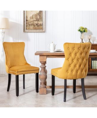 Upholstered Dining Chairs, Set of 2