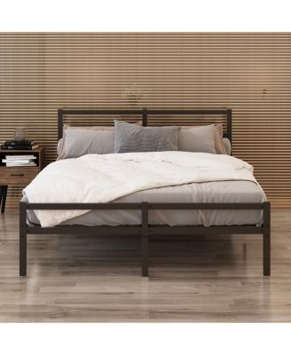 Streamdale Metal Platform Bed Frame with Headboard (Queen)