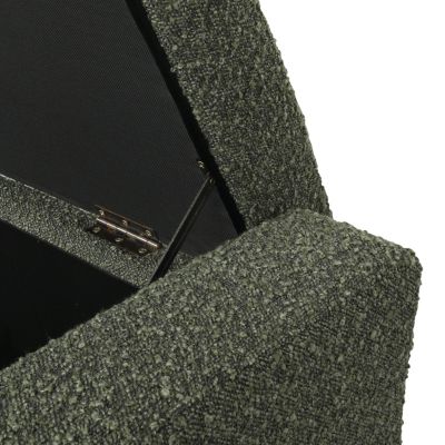 1 Count Stylish Fabric Storage Ottoman with Flip-Lid Top