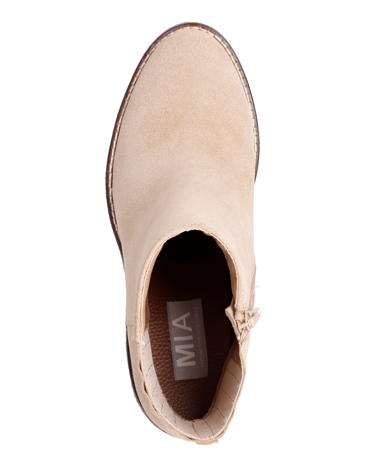Mia Harlow Lug Sole Platform Bootie In Sand