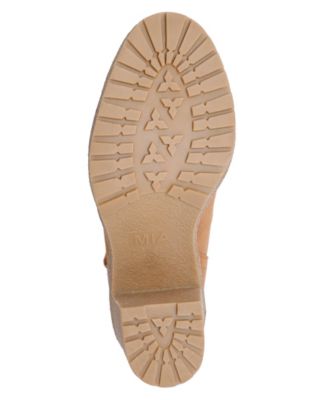 Women's Holiday Cold Weather Sherpa Lace Up Block-Heel Booties