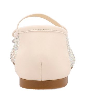 Women's Unica Mary-Jane Rhinestone Mesh Flats