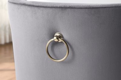 Velvet Upholstered Dining Chairs (Set of 2)