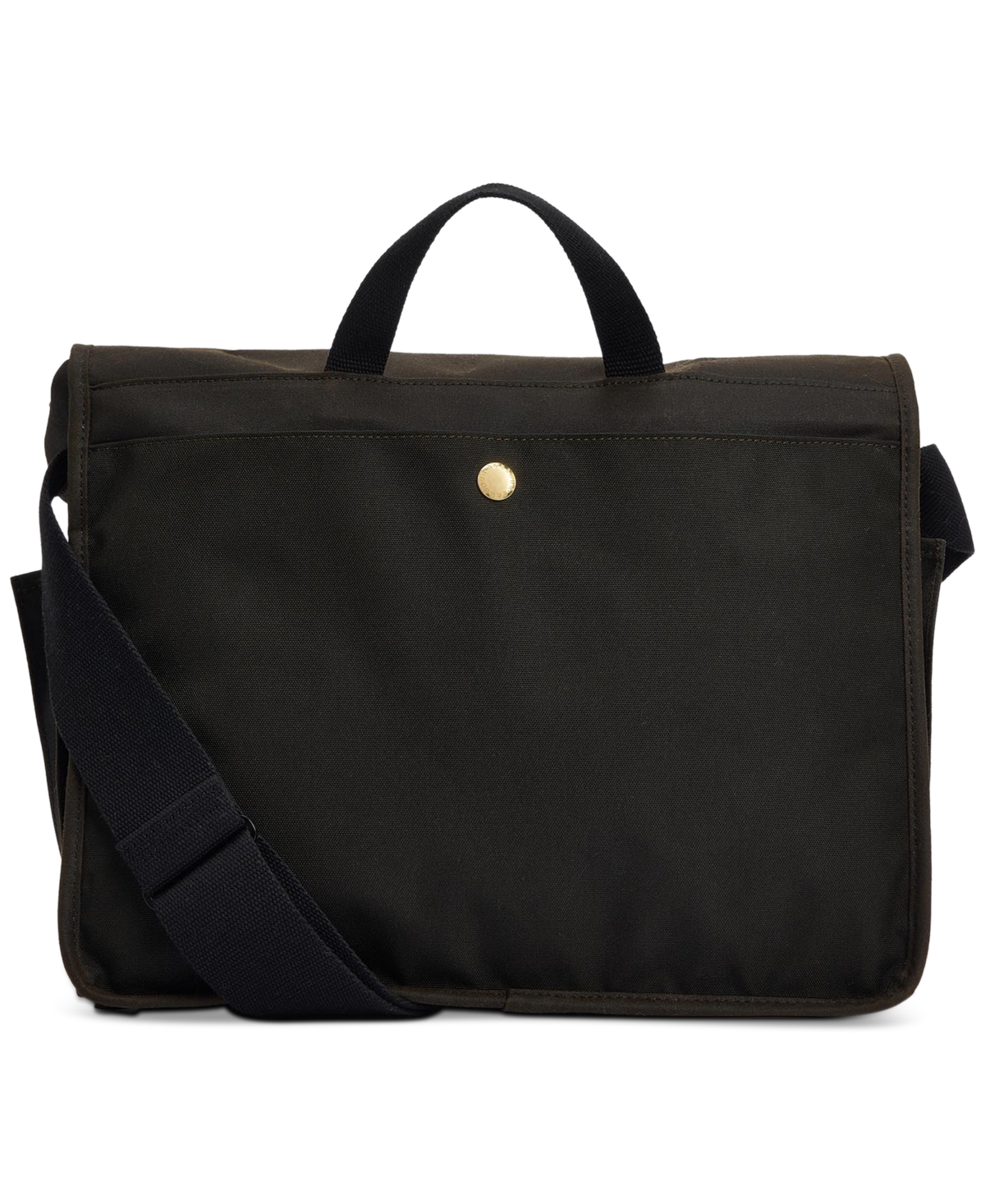 Barbour Field Wax Messenger Bag In Olive