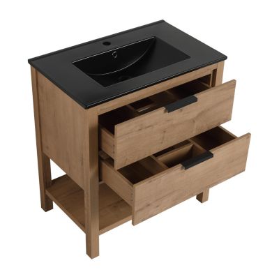  30 Inch Bathroom Vanity Plywood With 2 Drawers