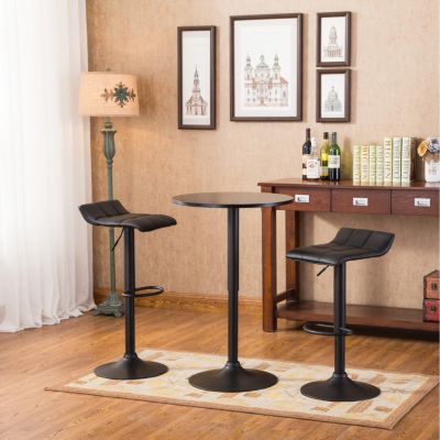 Belham Bar Set Table & 2 Swivel Stools