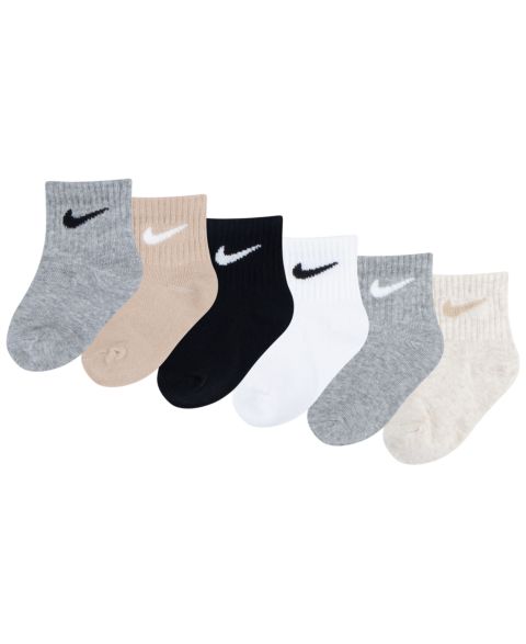 Носки Swoosh, низкие, 6 шт. — Nike, цвет: Серый / Белый