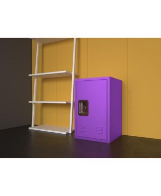 Compact Purple Steel Storage Cabinet
