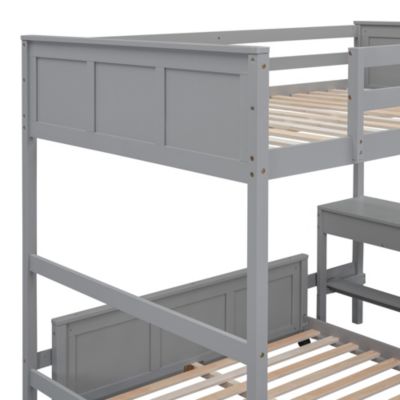 Streamdale Full Over Full Bunk Bed With Desk