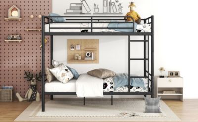 Streamdale Full Over Full Metal Bunk Bed, White