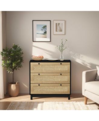Rattan Dresser with Woven Drawers | Ample Storage Space | Durable & Stylish