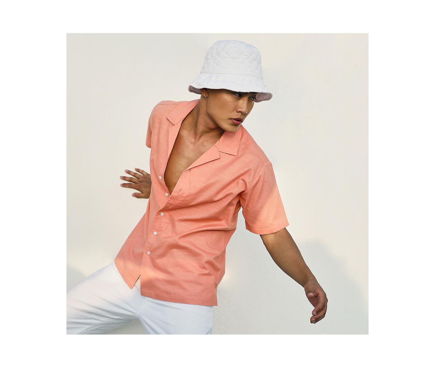Мужская рубашка Cahoot Campus Sutra Tangarine Orange Heathered, цвет: Оранжевый — фото 3