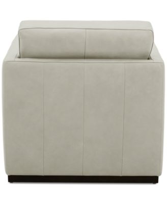 CLOSEOUT! Clasea Leather Swivel Chair, Created for Macy's