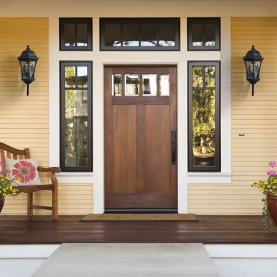 Streamdale Outdoor Waterproof Glass Retro Wall Lamp(2 pack) with Light sense