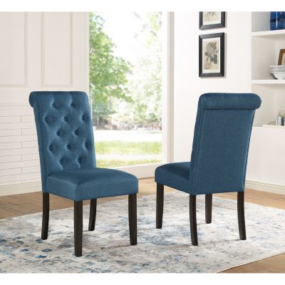 Wood Tufted Asons Dining Chair, Set of 2