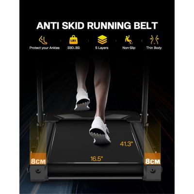 Streamdale Silent Treadmill with Space-Saving Design