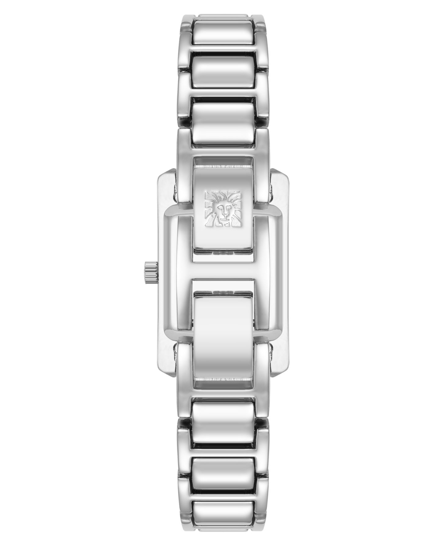 Женские часы Anne Klein Quartz Classic Rectangular Roman Numeral Silver-Tone Alloy Metal Watch, 20mm, цвет: Серебряный — фото 3