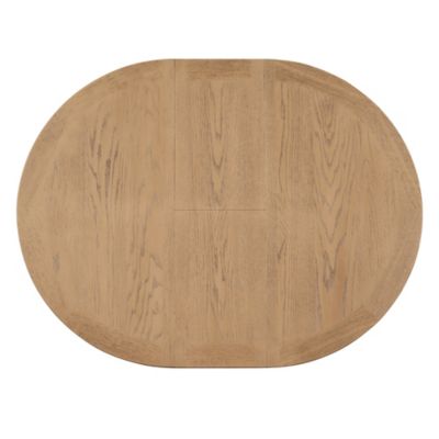 12" Leaf  with  Retro Extendable Dining Table