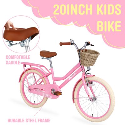 Streamdale 20" Girls Bike with Basket for 7-10 Year Olds