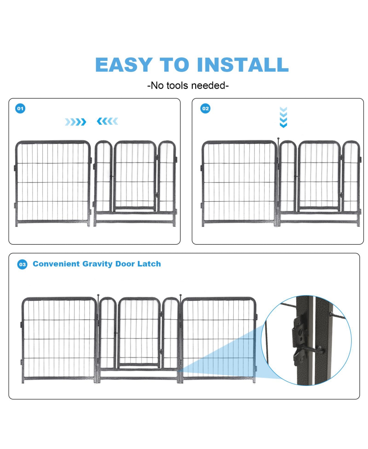 Streamdale Furniture 16-Panel Pet Playpen: 24
