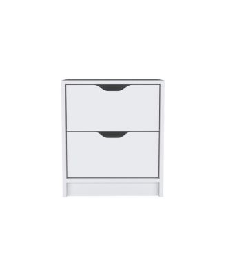 Nightstand Gandu, Two Drawers, Wengue Finish