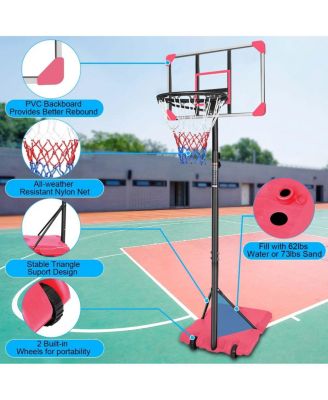  Youth Height Adjustable Basketball Hoop
