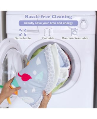 Baby Play Gym Mat 7-in-1 Tummy Time Activity Mat with 5 Detachable Toys