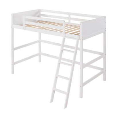 Streamdale Solid Wood Twin Size Loft Bed With Ladder