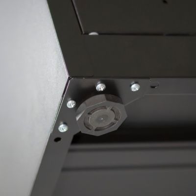 Steel Cabinet with 2 Doors, 2 Shelves, Lockable