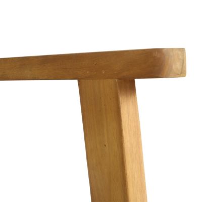 Acacia Wood Rope Weave Transitional Outdoor Chair