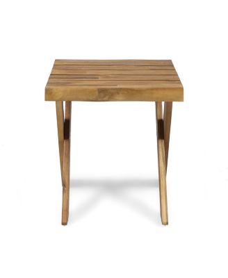 Streamdale Sandblast Acacia Wood Outdoor Side Table