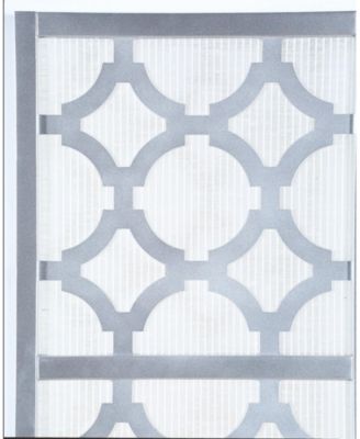 Quarterfoil infused Diamond Design 4-Panel Room Divider, Silver