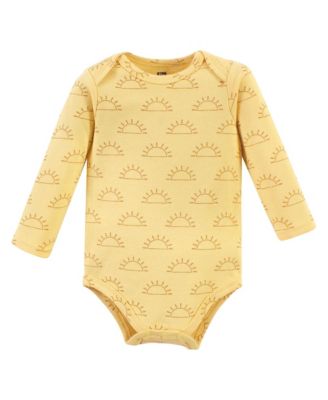 Essential Long-Sleeve Cotton Bodysuit Triple Set