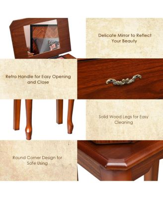 Large Storage Capacity Jewelry Cabinet with 5 Drawers