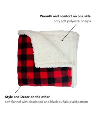 Arkwright Rustic Home Buffalo Plaid Throw Blanket, 50" x 70"