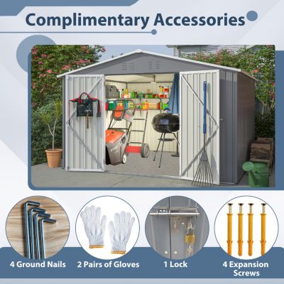 Galvanized Multi-Purpose Storage Shed