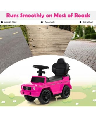 3-In-1 Kids Ride on Mercedes Benz G350 Push Car with Canopy