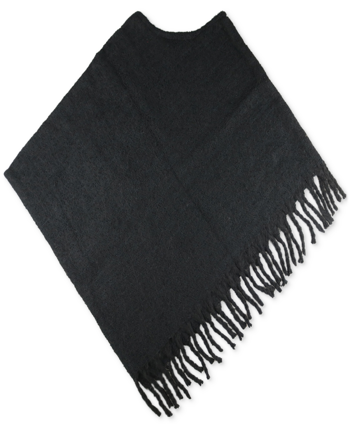 Fraas Women's Boucle Fringe-Trim Poncho